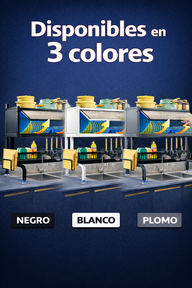 ESCURRIDOR DE PLATOS DE 2 PISOS