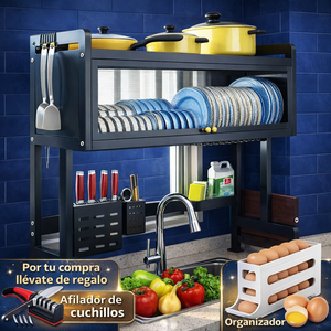 ESCURRIDOR DE PLATOS DE 2 PISOS