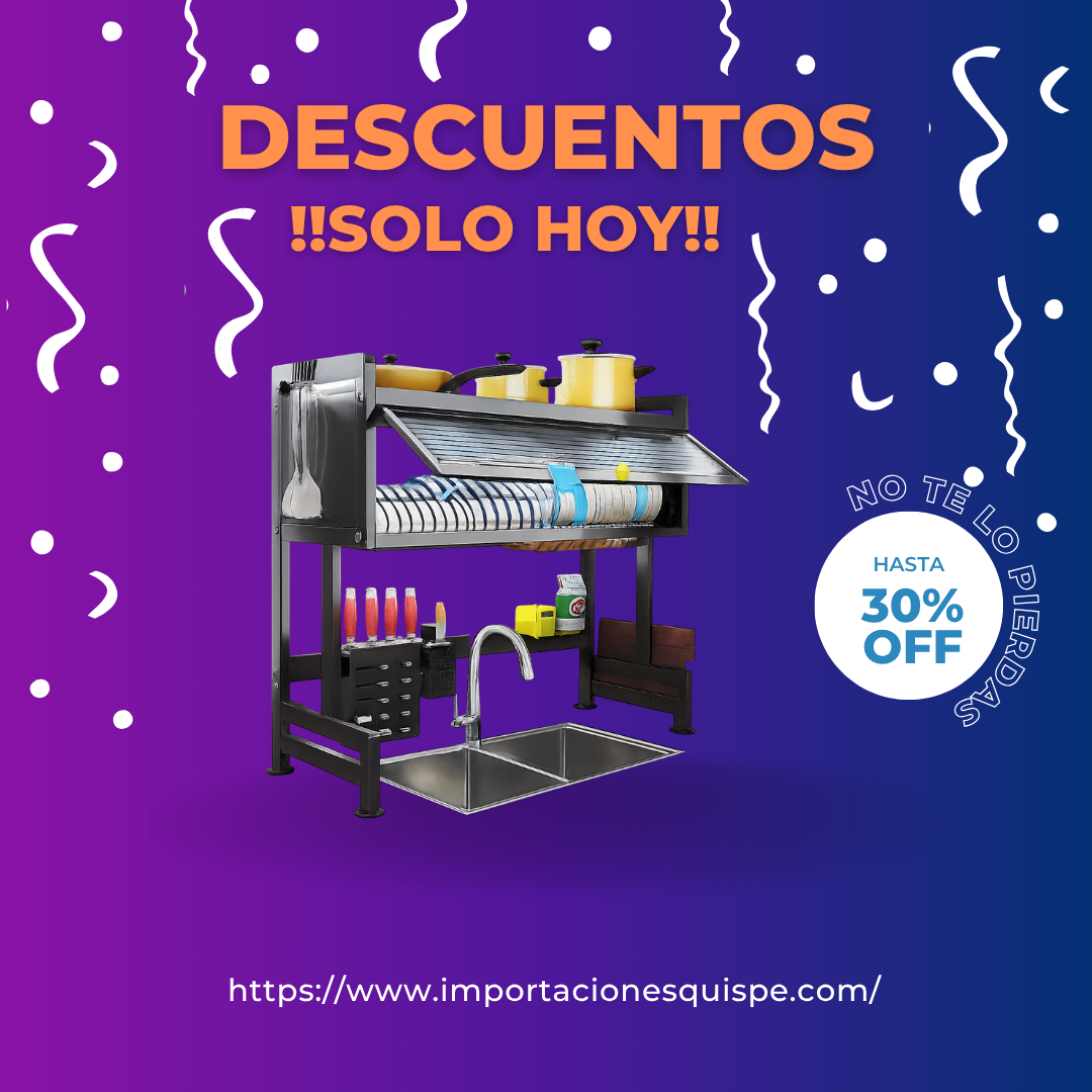 ESCURRIDOR DE PLATOS DE 2 PISOS