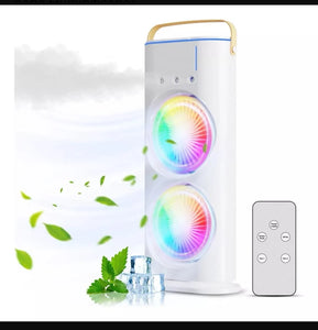 Ventilador con Humificador Doble Aspa